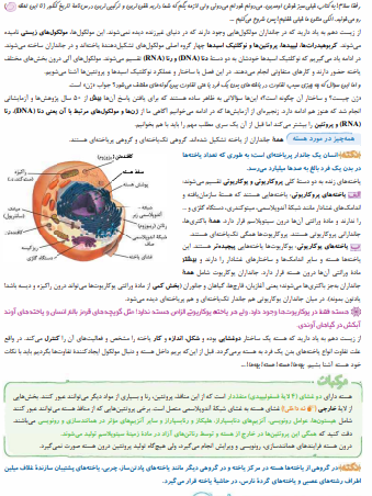 بخشی از محتوای کتاب زیست شناسی دوازدهم تست خیلی سبز