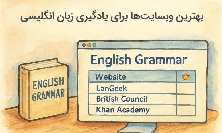 بهترین وبسایتها برای یادگیری گرامر زبان انگلیسی