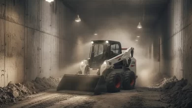 تعمیرات بابکت در حال کار