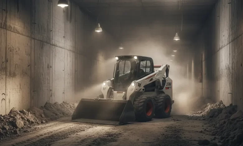 تعمیرات بابکت در حال کار