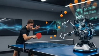 دستگاه توپ انداز پینگ پنگ