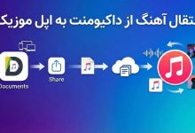 انتقال آهنگ از داکیومنت به اپل موزیک