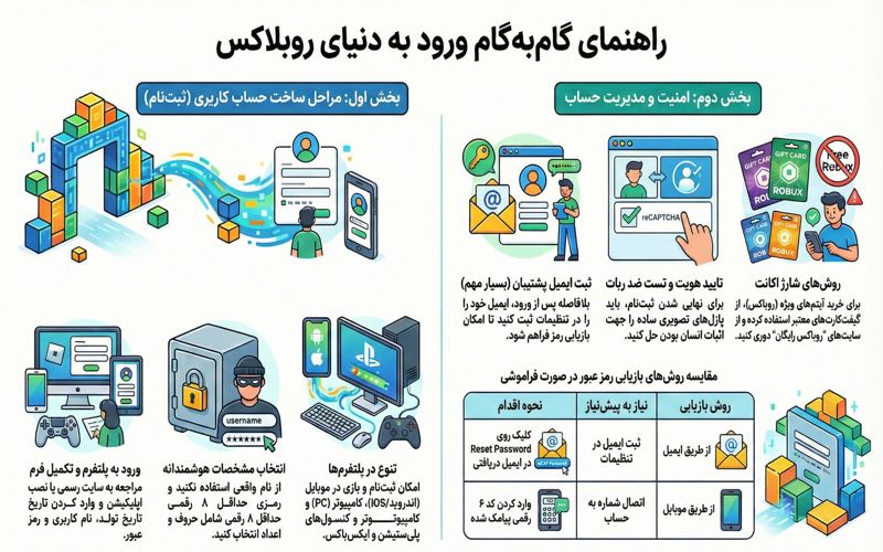 آموزش ثبت نام در بازی روبلاکس