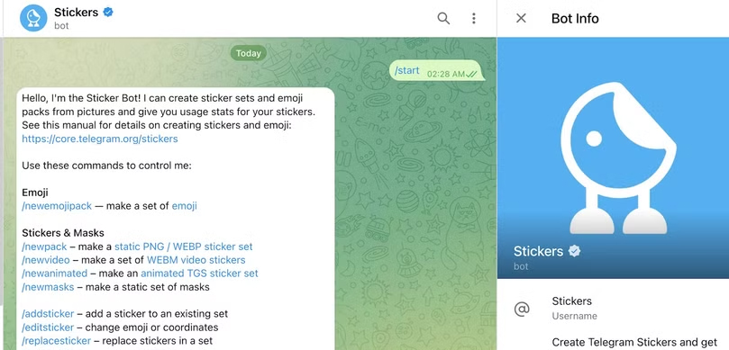 ربات استیکر تلگرام