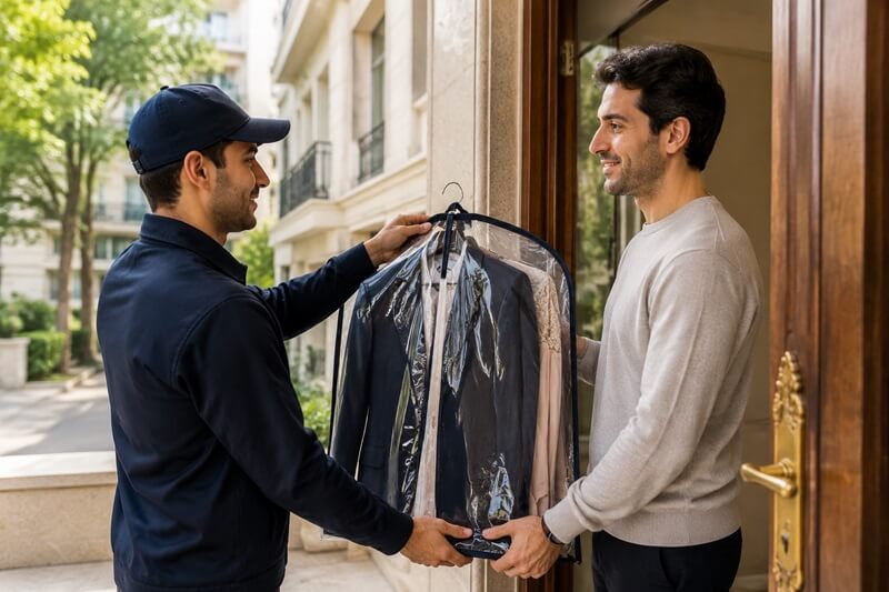 تحویل لباس در محل